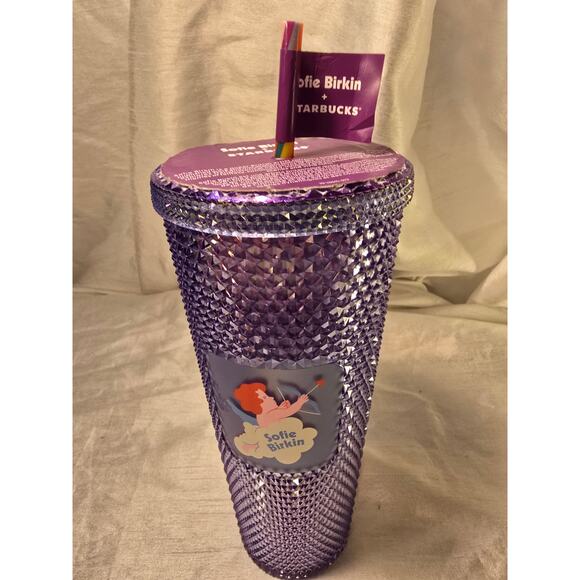 Starbucks Sofie Birkin Rainbow Pride Bling Studded Venti Tumbler Cup - Picture 1 of 6